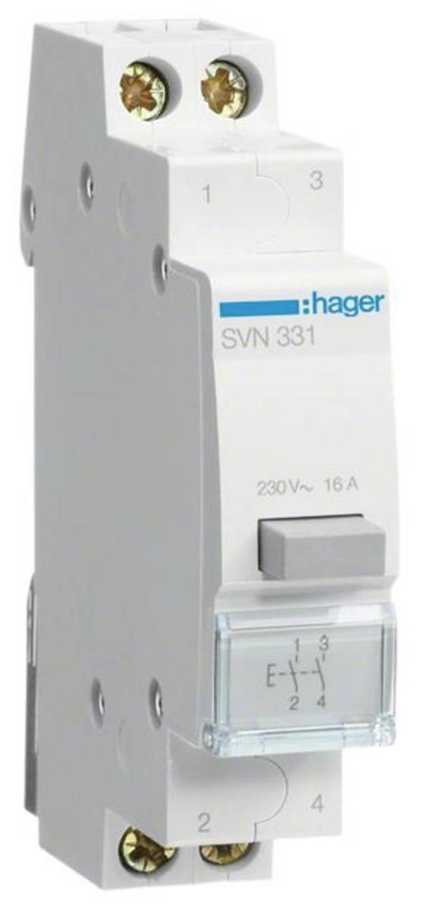 16 A 2 spínací kontakty 230 V Hager SVN331