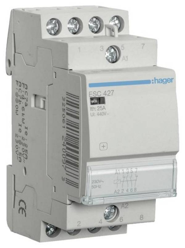 Hager ESC427 instalační stykač 1990 VA 230 V Piece 1 ks