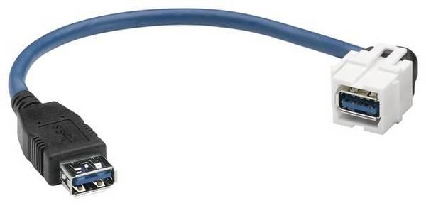 Hager Tehalit vestavný modul USB 3.0 Keystone  1 ks