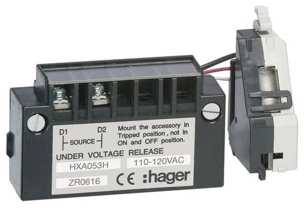 Hager HXA053H HXA053H podpěťová spoušť 110 V, 120 V 1 ks