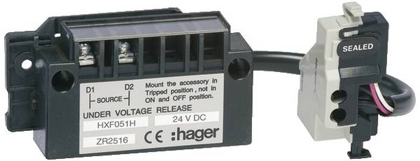 Hager HXF051H HXF051H podpěťová spoušť 24 V/DC 1 ks