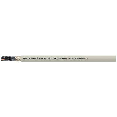 Šedý kabel s nápisem 'HELUKABEL PAAR-CY-CZ 3x2x1 QMM 17029 300/500 V CE'.