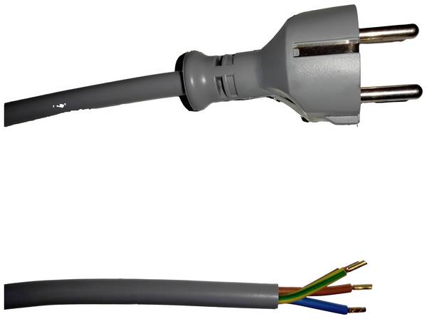 HELU 84472-1 napájecí síťový kabel  šedá 5 m