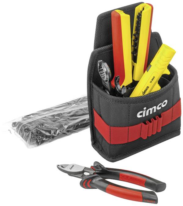 Cimco Gürteltasche Solar inkl. 5 Tlg 170475 elektrikář, řemeslník brašna s nářadím na opasek 6dílná