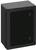 Černá, obdélníková skříň se zaoblenými rohy, se dvěma upevňovacími šrouby na přední straně. Vhodná pro elektroinstalace.