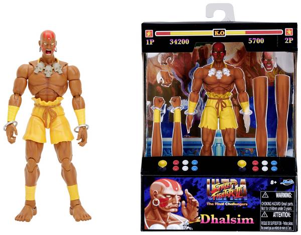 Jada Toys Street Fighter II Dhalsim 6" Figure