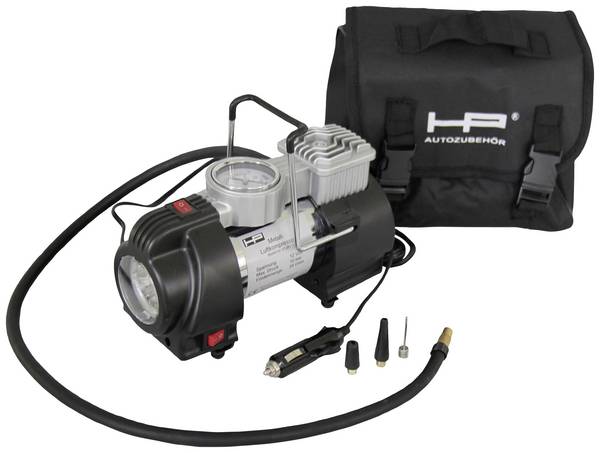 HP Autozubehör 21261, kompresor, 10 bar, analogový manometr, úložný box / taška