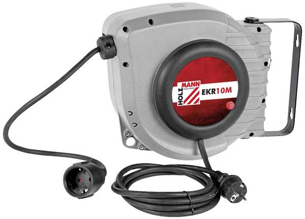 Holzmann Maschinen EKR10M_230V Navíječe kabelu 10 m černá