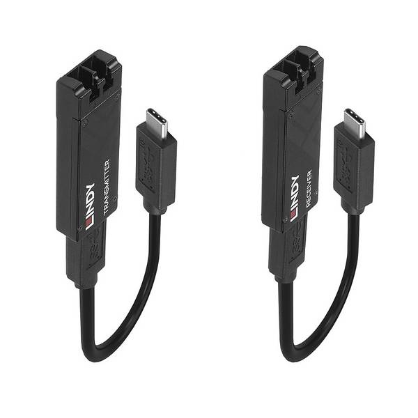 LINDY USB 2.0 Prodloužení optickými vlákny  43312 8 cm