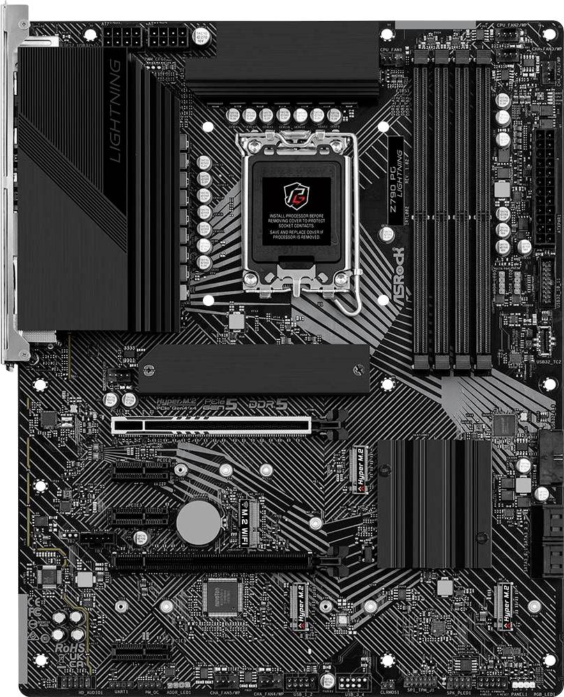 ASRock Z790 PG Lightning Základní deska Socket (PC) Intel® 1700 Tvarový faktor ATX Čipová sada základní desky Intel® Z79-0