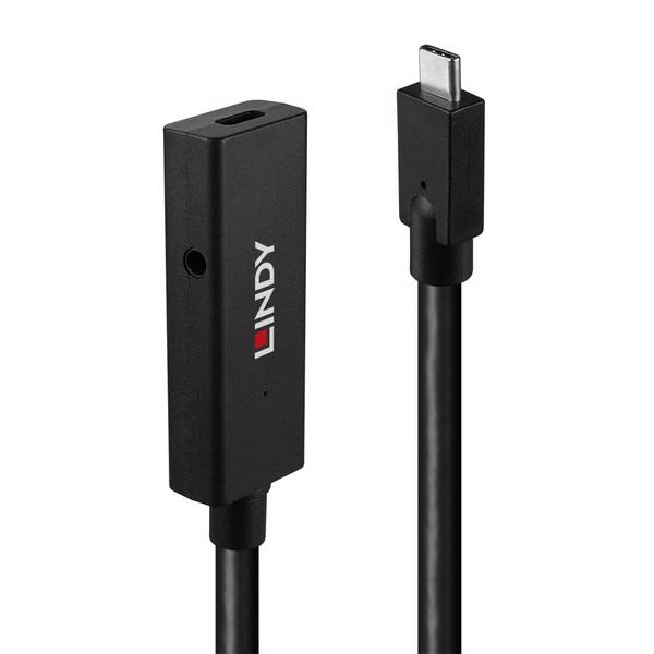 LINDY Kabel USB-C  USB 3.2 Gen2 USB-C ® zástrčka, USB-C ® zásuvka 5.00 m černá  43364