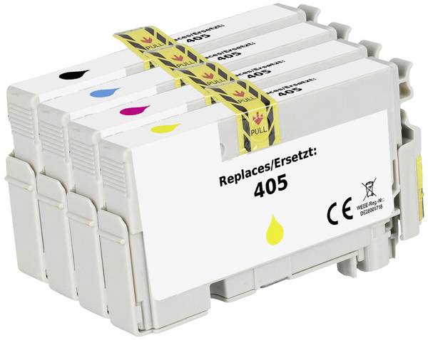 Renkforce Ink náhradní Epson 405, T05G6, T05G1, T05G2, T05G3, T05G4 kompatibilní kombinované balení černá, azurová, purppurová, žlutá  RF-5705462