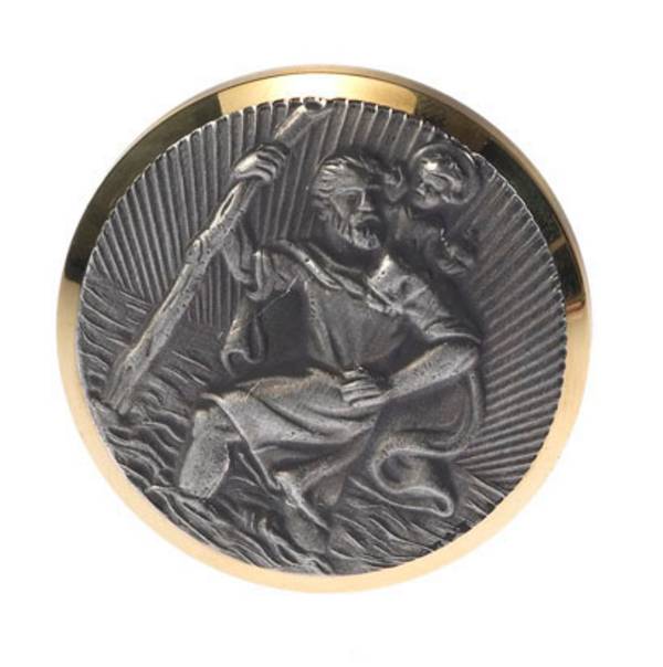 <br>  HP Autozubehör<br>  <br>  Plaketa se sv. Kryštofem<br>  (Ø x d) 43 mm x 43 mm<br>  zlatá <br>  zlatá, stříbrná<br>  <br>