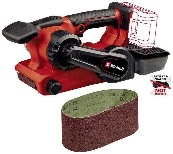 Einhell Professional TP-BS 18/457 Li BL - Solo Professionalr Power X-Change, 4466270 akumulátorová pásová bruska, bezkartáčové, bez nabíječky, bez akumulátoru, 18 V, šířka 75 mm, délka 457 mm