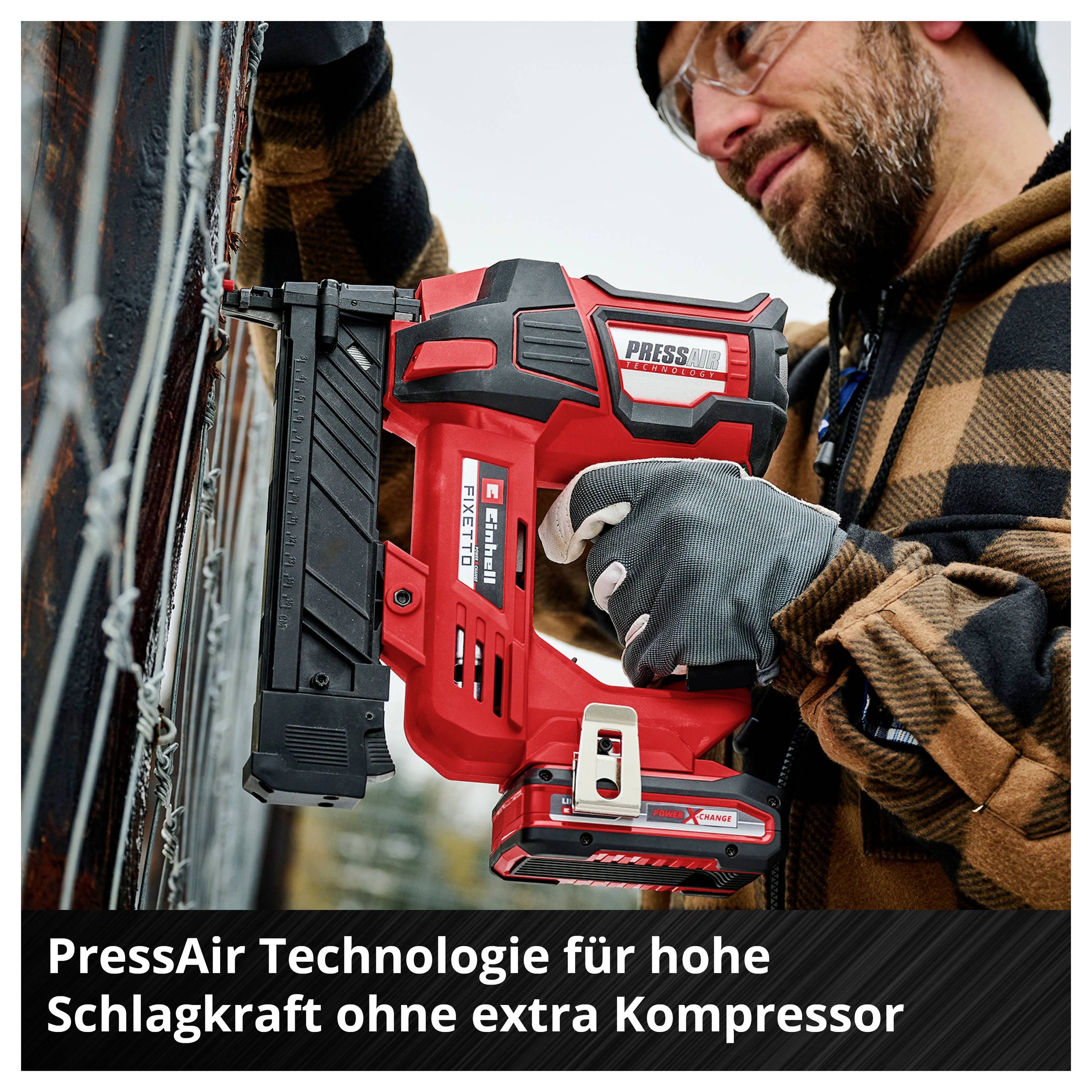 Einhell Professional FIXETTO 18/40 S, 4257785 akumulátorová sponkovačka, Typ 53, bez akumulátoru, bez nabíječky, vč. pří-6