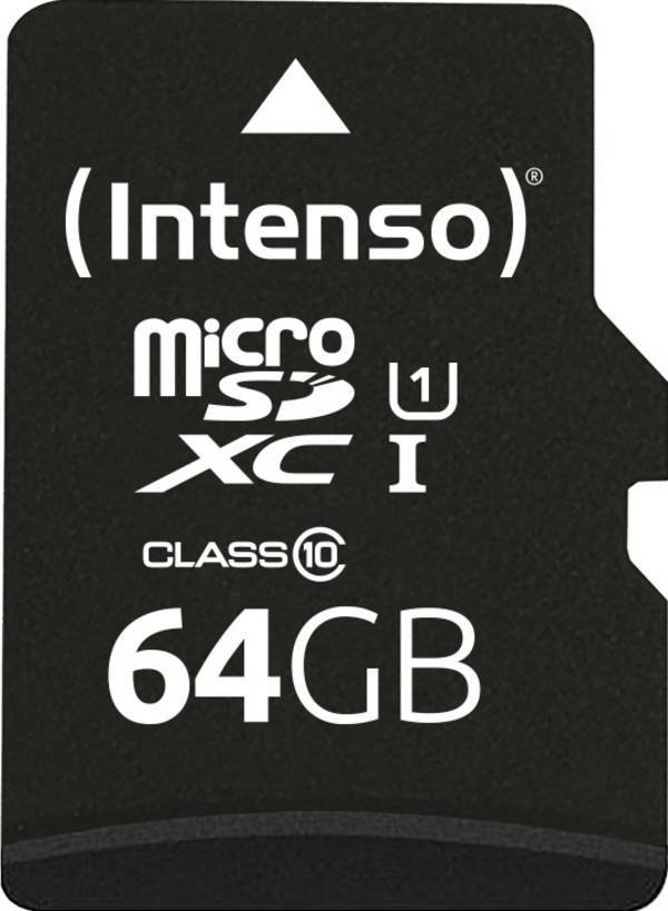 Intenso 64GB microSDXC Performance paměťová karta microSD  64 GB Class 10 UHS-I vodotěsné