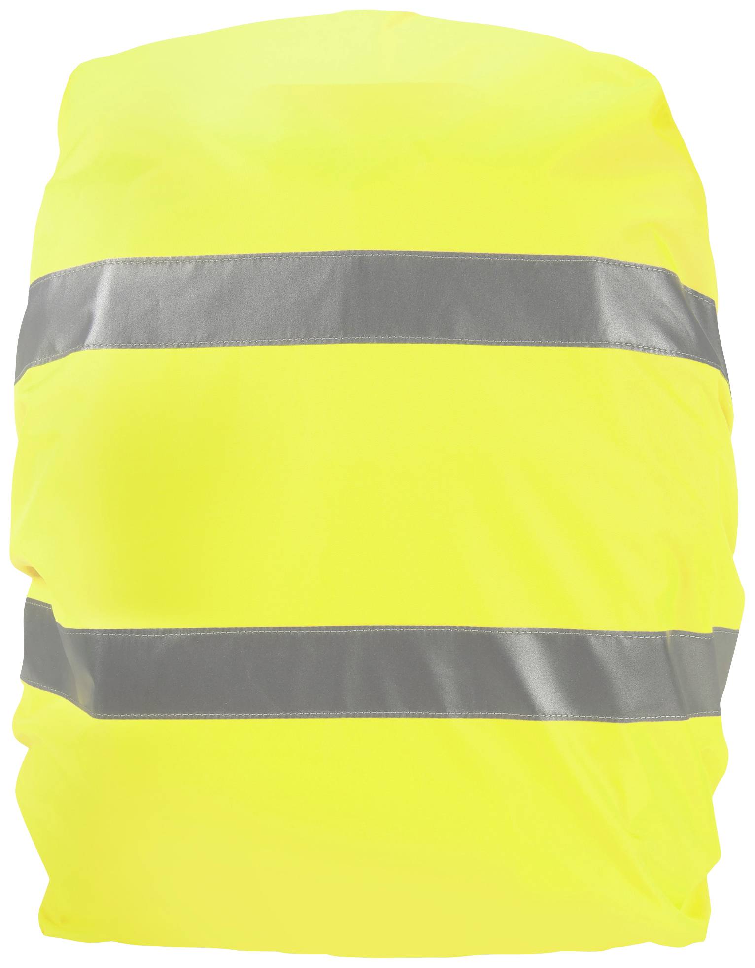 Žlutý bezpečnostní batoh se dvěma reflexními pruhy pro lepší viditelnost.