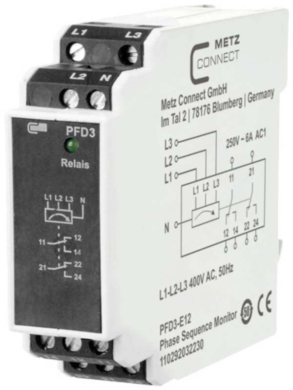 monitorovací relé 400 V/AC (max) 2 přepínací kontakty Metz Connect 110292032230  1 ks