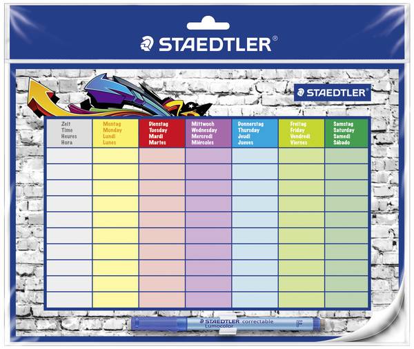 Staedtler nástěnný kalendář Stundenplan 641 SP2  1 týden/1 strana  1 ks