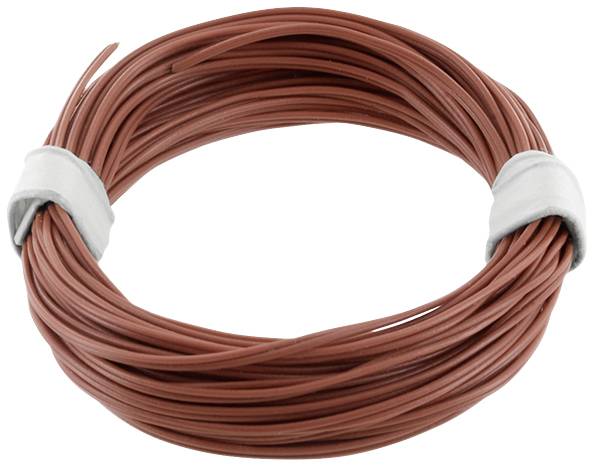 econ connect KZL2X008BR5 lanko/ licna 2 x 0.08 mm² hnědá 5 m