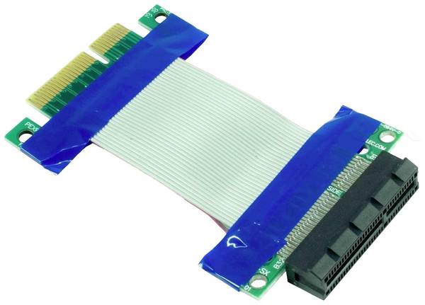 Inter-Tech Riser Card Extender 5 cm PCIe x4 stoupací kabely [1x PCI Express - 1x PCI Express]