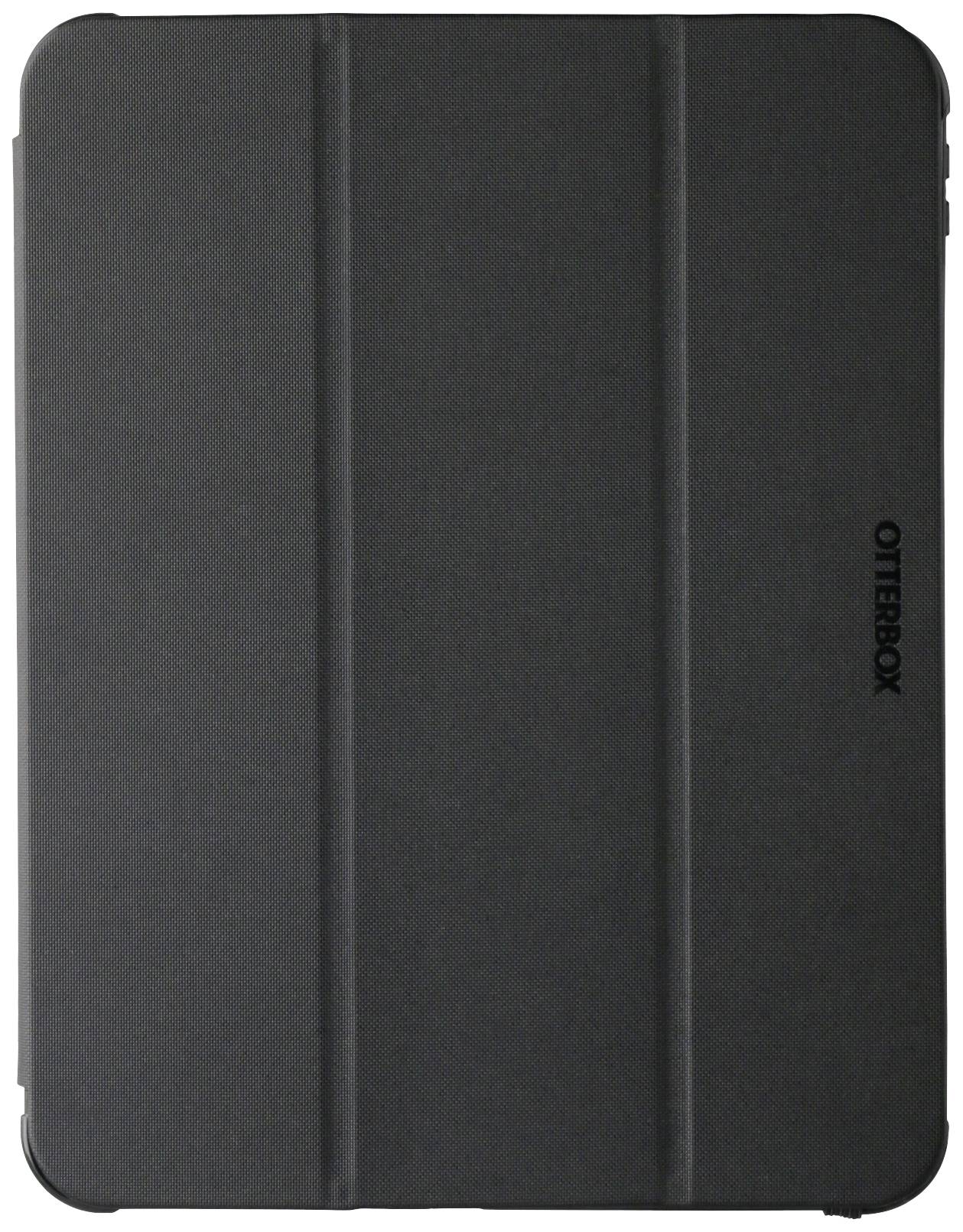 Jednoduché černé pouzdro vhodné pro tablet. Pouzdro má hladký povrch a je potištěno značkovým názvem 'Otterbox'.