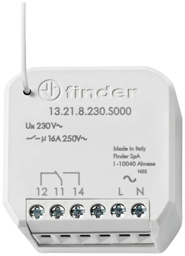 Finder 13.21.8.230.S000 bezdrátový přijímač pod omítku, 13.21.8.230.S000, 1 ks