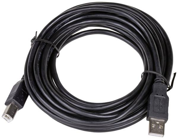 Akyga USB kabel  USB 2.0 USB-A zástrčka, USB-B zástrčka 5.00 m černá  AK-USB-18