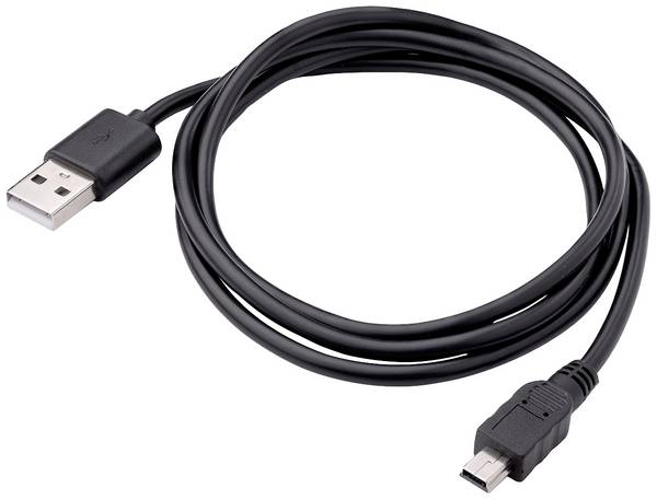 Akyga USB kabel USB-A zástrčka, USB Mini-B zástrčka 1.00 m černá AK-USB-22
