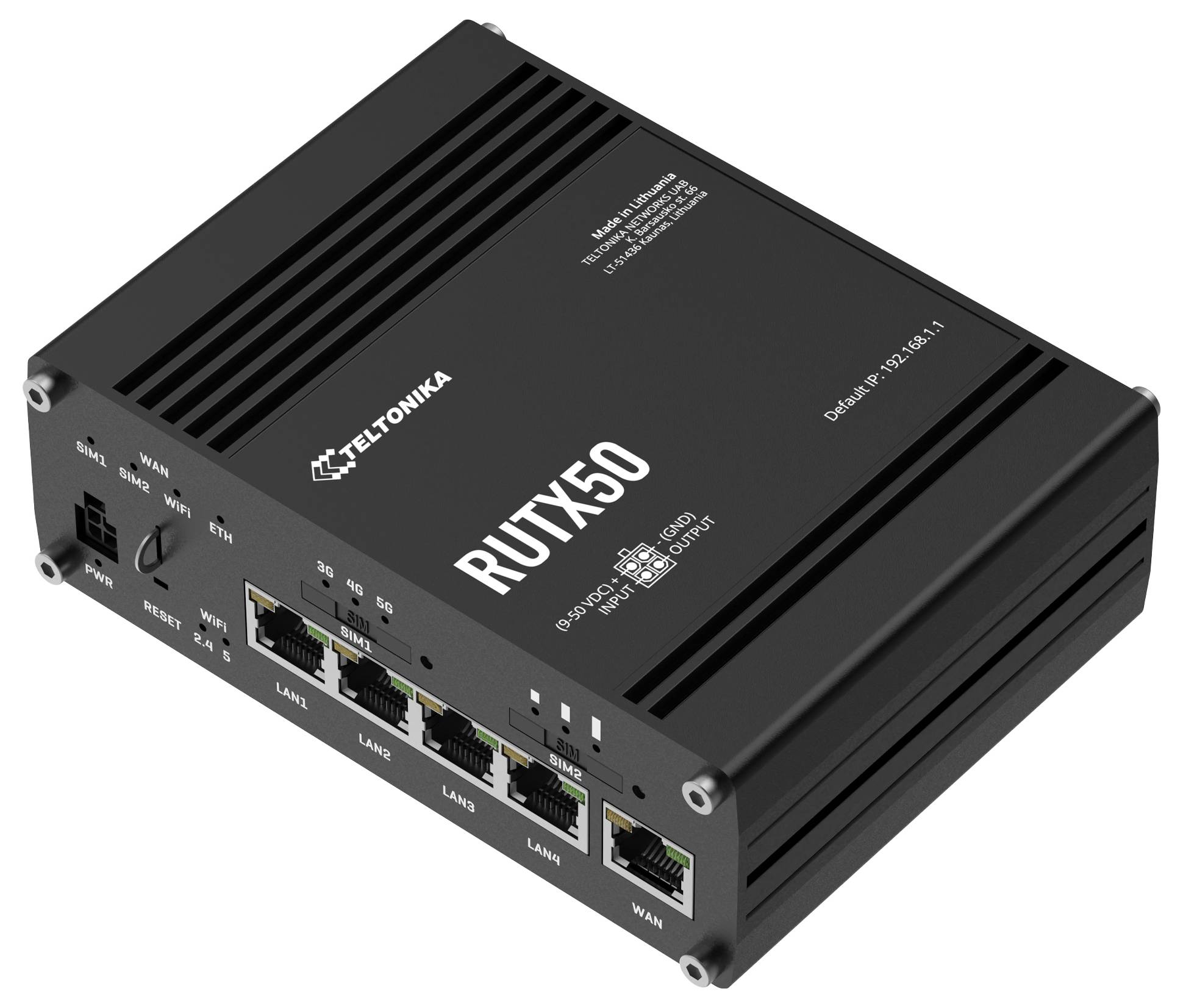 Teltonika RUTX50 router Integrovaný modem: 5G, LTE, UMTS, 2.4 GHz, 5 GHz-1
