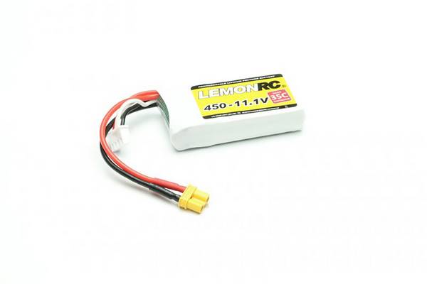 LemonRC 15703 akupack Li-Pol (modelářství), 11.1 V, 450 mAh, články 3, 35 C, Softcase, XT30