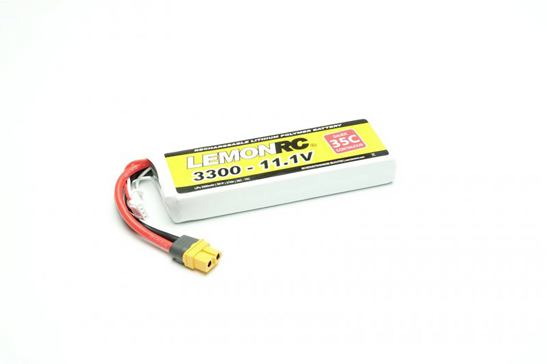 Lithium-polymerový akumulátor Lemon RC 3300mAh 11,1V 35C s konektorem XT60.