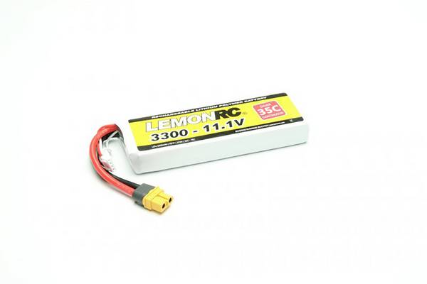 LemonRC 15725 akupack Li-Pol (modelářství), 11.1 V, 3300 mAh, články 3, 35 C, Softcase, XT60