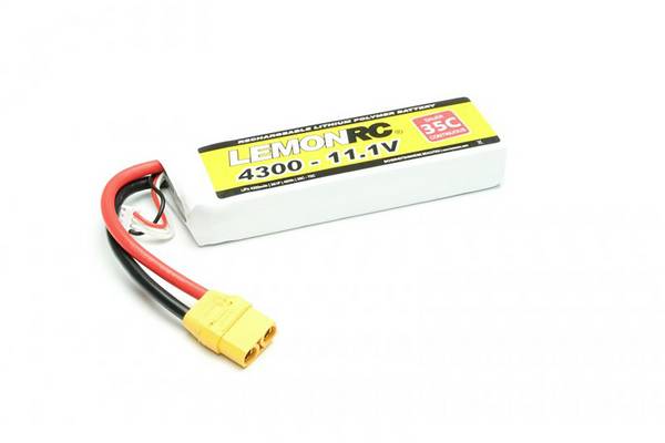 LemonRC 15732 akupack Li-Pol (modelářství), 11.1 V, 4300 mAh, články 3, 35 C, Softcase, XT90