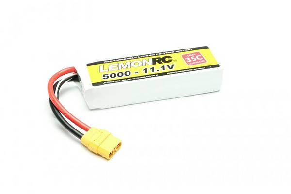 LemonRC 15736 akupack Li-Pol (modelářství), 11.1 V, 5000 mAh, články 3, 35 C, Softcase, XT90