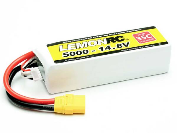 LemonRC 15737 akupack Li-Pol (modelářství), 14.8 V, 5000 mAh, články 4, 35 C, Softcase, XT90