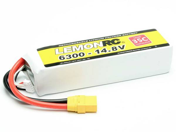 LemonRC 15741 akupack Li-Pol (modelářství), 14.8 V, 6300 mAh, články 4, 35 C, Softcase, XT90