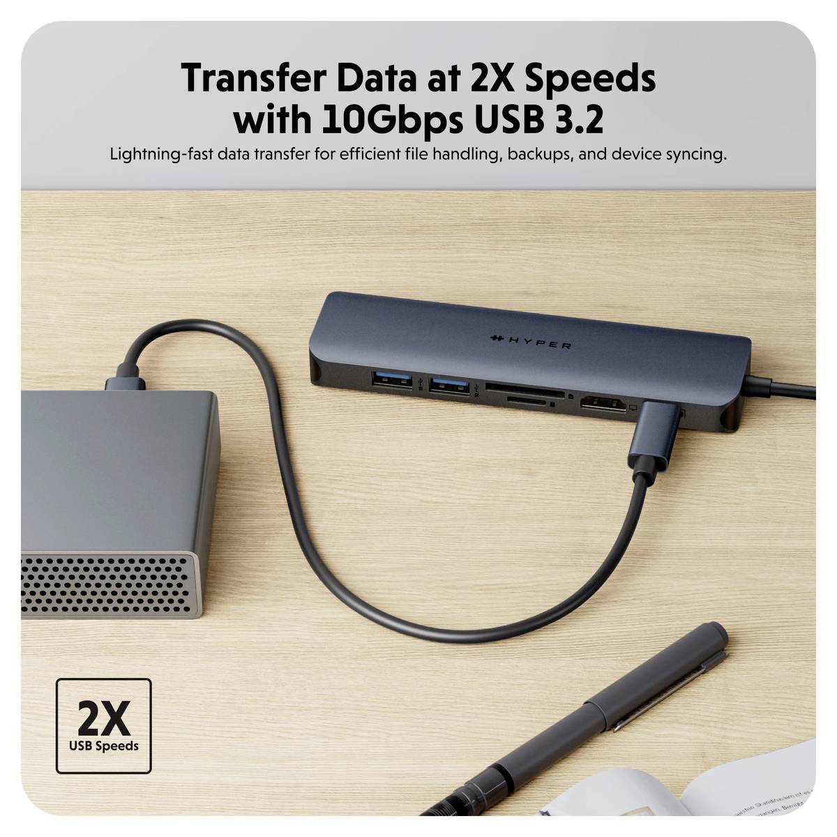 HYPER USB-C® dokovací stanice HyperDrive EcoSmart Gen.2 Hub Vhodné pro značky (dokovací stanice pro notebook): univerzál-11
