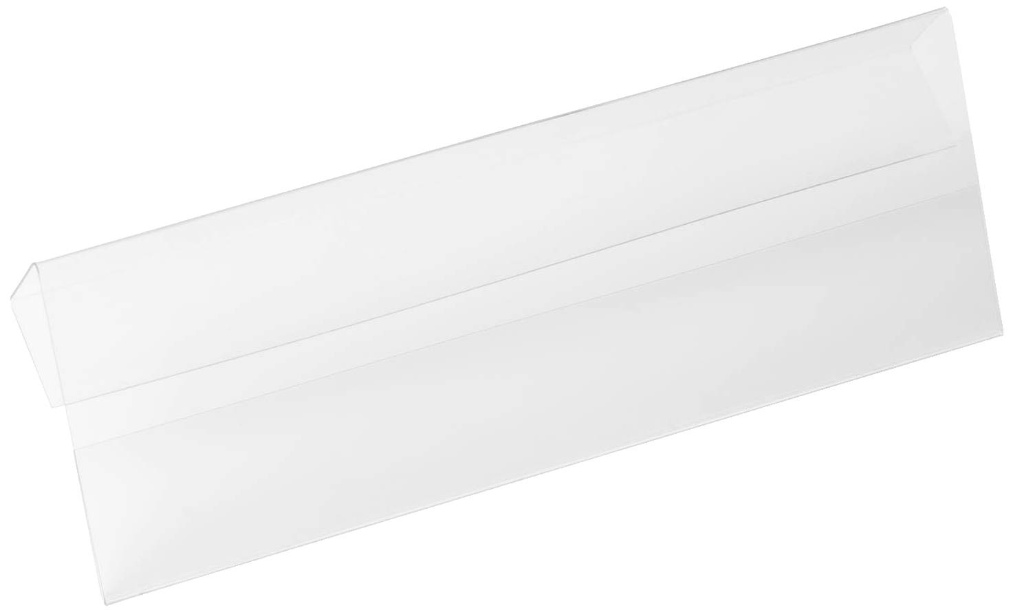 Obálka v dlouhém formátu, uzavřená a bílá.