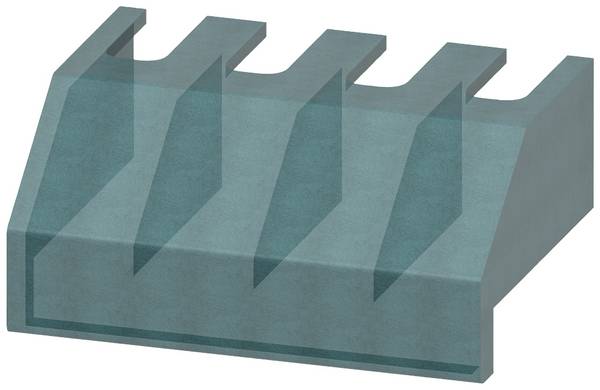 Siemens 3LD9201-1A kryt svorek zablokovatelný 4 ks
