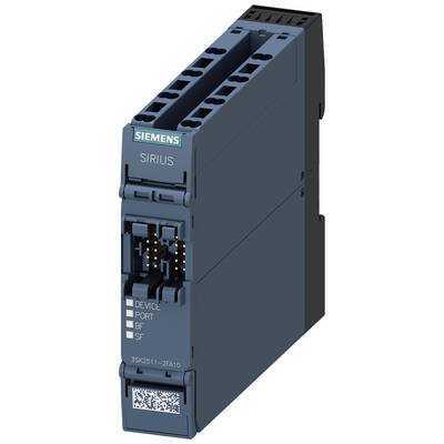 Siemens SIRIUS modul s přípojkami a QR kódem. Vhodný pro řídicí aplikace v automatizačních systémech.