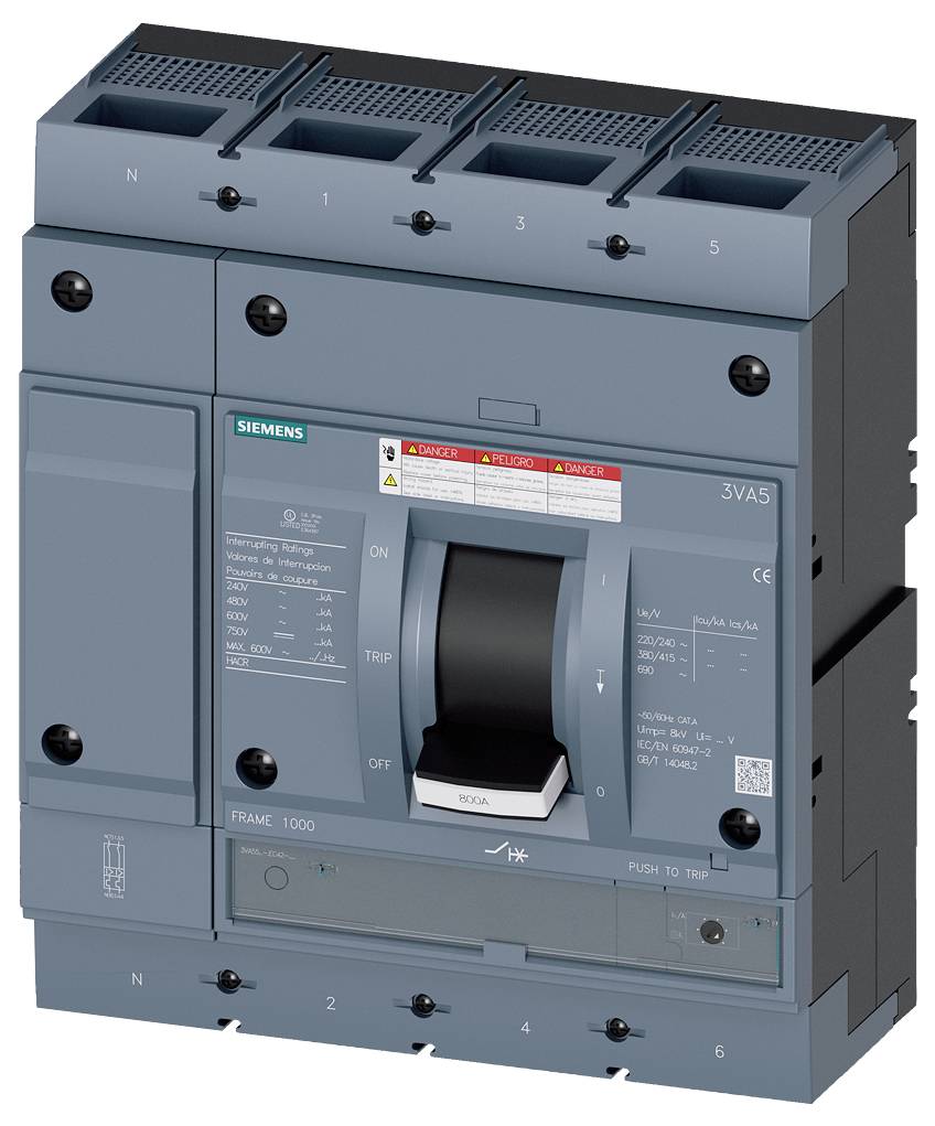 Siemens 3VA5570-6EC42-2AA0 výkonový vypínač 1 ks Spínací napětí (max.): 480 V DC/AC Piece