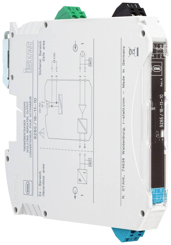 Instalační příručka zobrazuje elektrické schéma zapojení pro modul IS-brány s technickými specifikacemi vpravo.