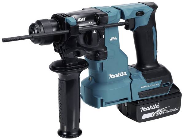 Makita DHR183RTWJ -aku kombinované kladivo 18 V 5.0 Ah Li-Ion 500 W  vč. 2x aku, vč. nabíječky, kufřík