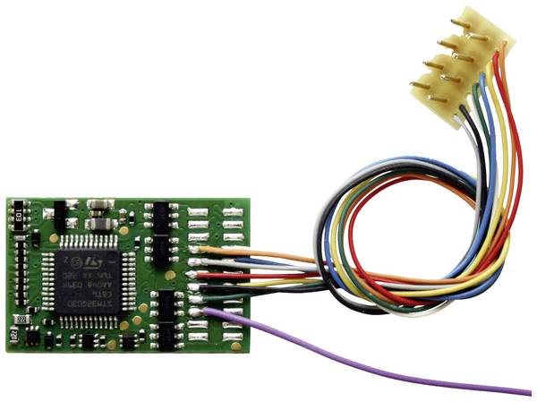 TAMS Elektronik 41-04432-01 LD-G-43, NEM 652 lokomotivní dekodér modul, se zástrčkou