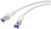 Renkforce RF-6830452 RJ45 síťové kabely, propojovací kabely CAT 6A S/FTP 1.00 m bílá 1 ks