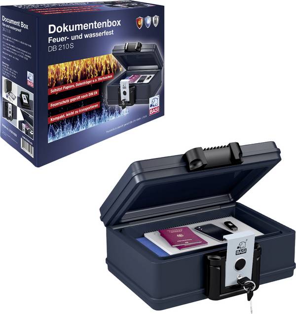 Basi 2100-0020 DB 210S trezor nehořlavé, voděodolný na klíč
