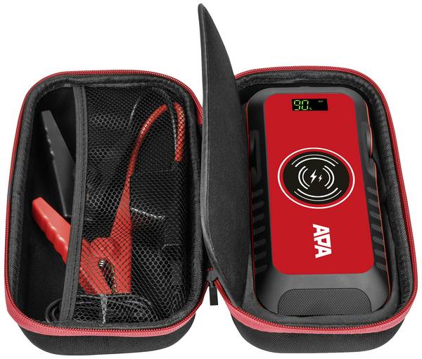 APA systém pro rychlé startování auta Powerpack 16 Ah LiFePO4, 16444, max. startovací proud 600 A, 1x výstup 12 V, SOS signalizační kontrolka, elektronická ochrana a ochrana proti přepólování, 2x USB konektor, pracovní osvětlení