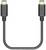 USB-C kabel se dvěma shodnými konektory na obou koncích. Kabel je ohnutý do tvaru U. Logo značky na konektorech.