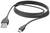 Černý USB kabel s USB-A konektorem na jedné straně a micro-USB konektorem na straně druhé.